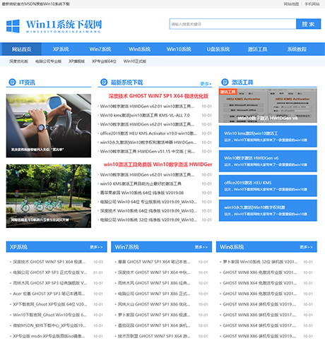 电脑操作系统软件下载网站案例