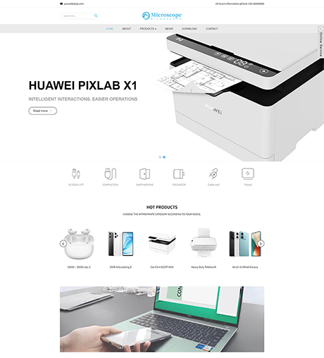 响应式电子产品外贸企业网站案例