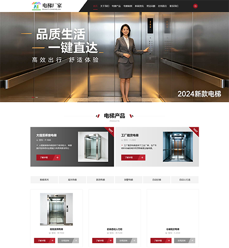 电梯扶梯产品工程服务厂家网站案例
