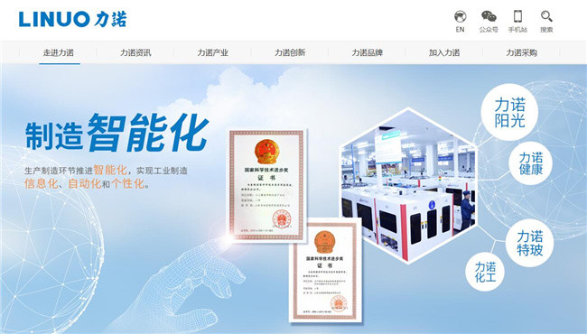 力诺集团网站案例 - 深圳网站建设案例