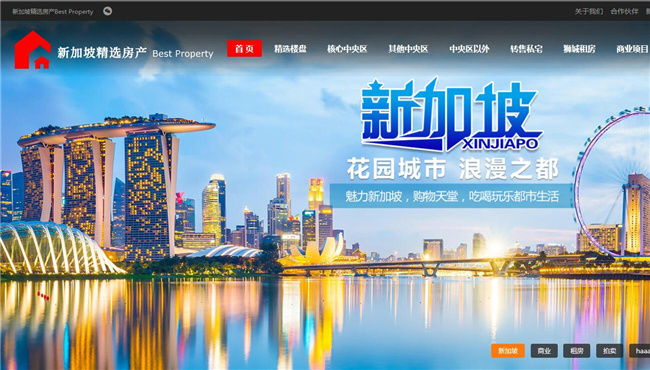 新加坡房产网站案例