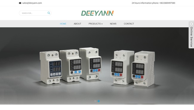 Deeyann 工业电气及保护器外贸网站案例